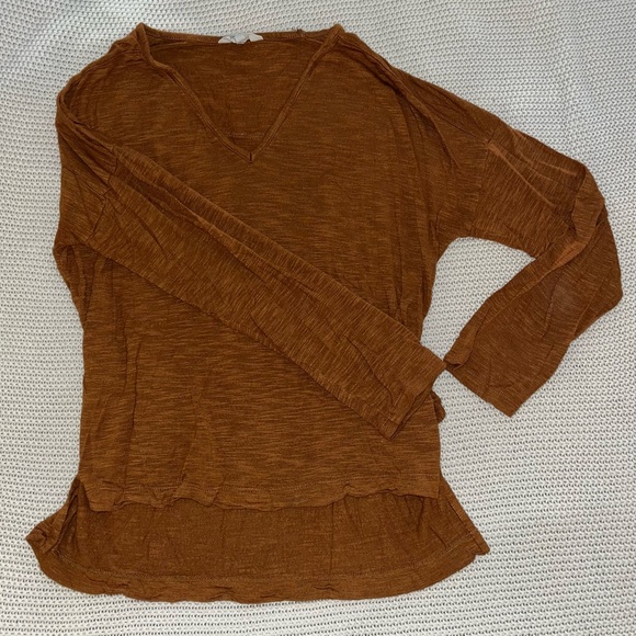 Madewell Anthem long sleeve vneck tee sz.XXS $25 - Picture 2 of 5